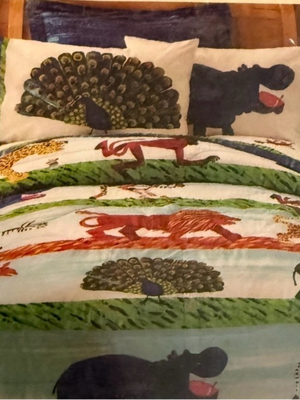 Vintage 2006 Eric Carle African Savannah Full sheet Set new old stock
